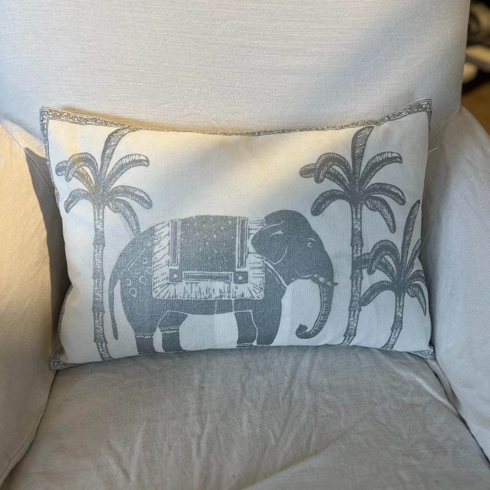 Elephant Decorative Pillow by John Robshaw